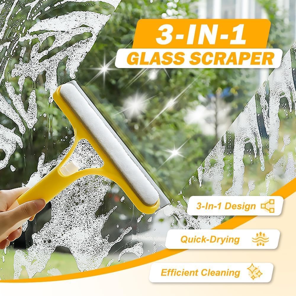 SprayNShine - 3 in 1 Window Cleaner Tool with Sprayer