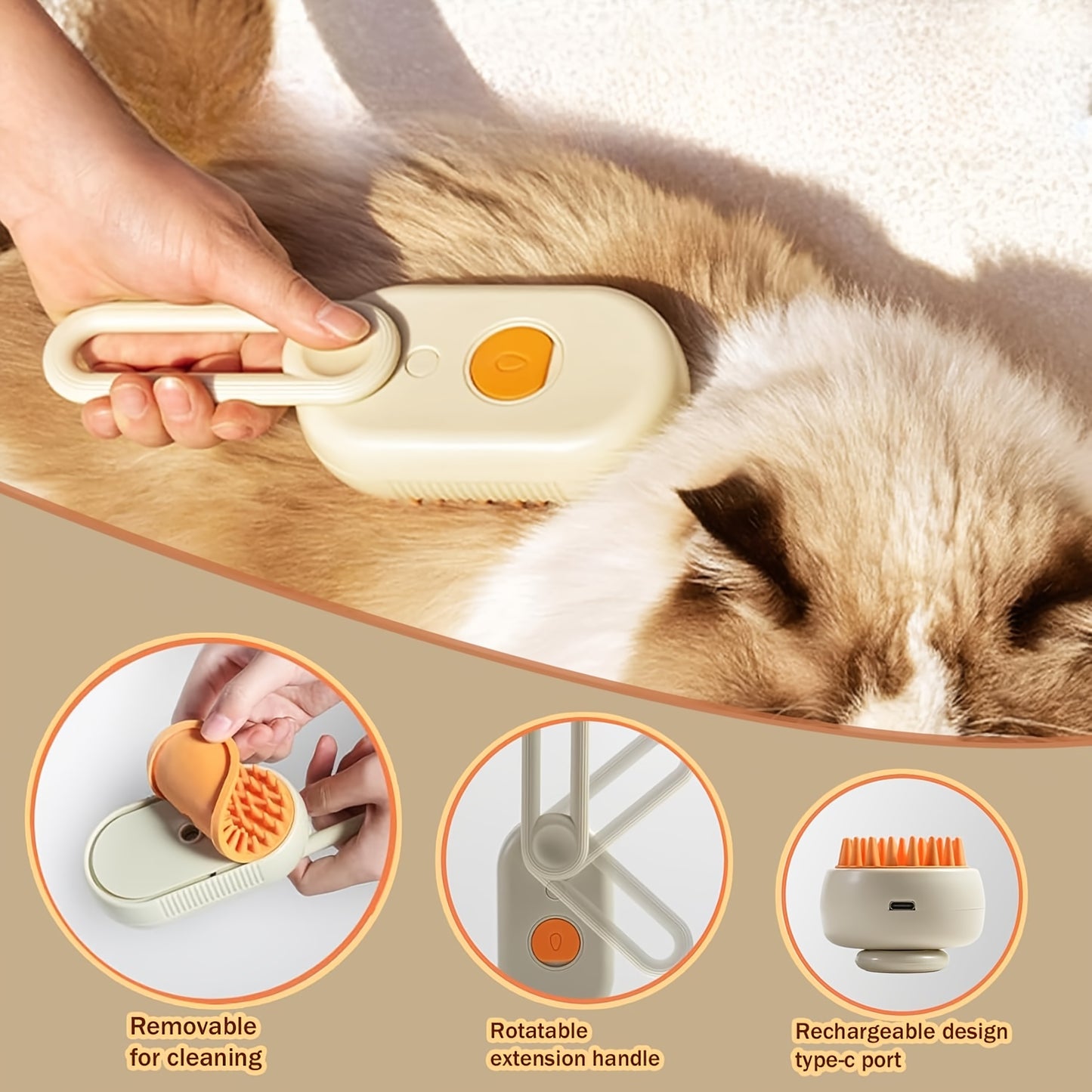 PurrfectSteam™ Grooming Brush