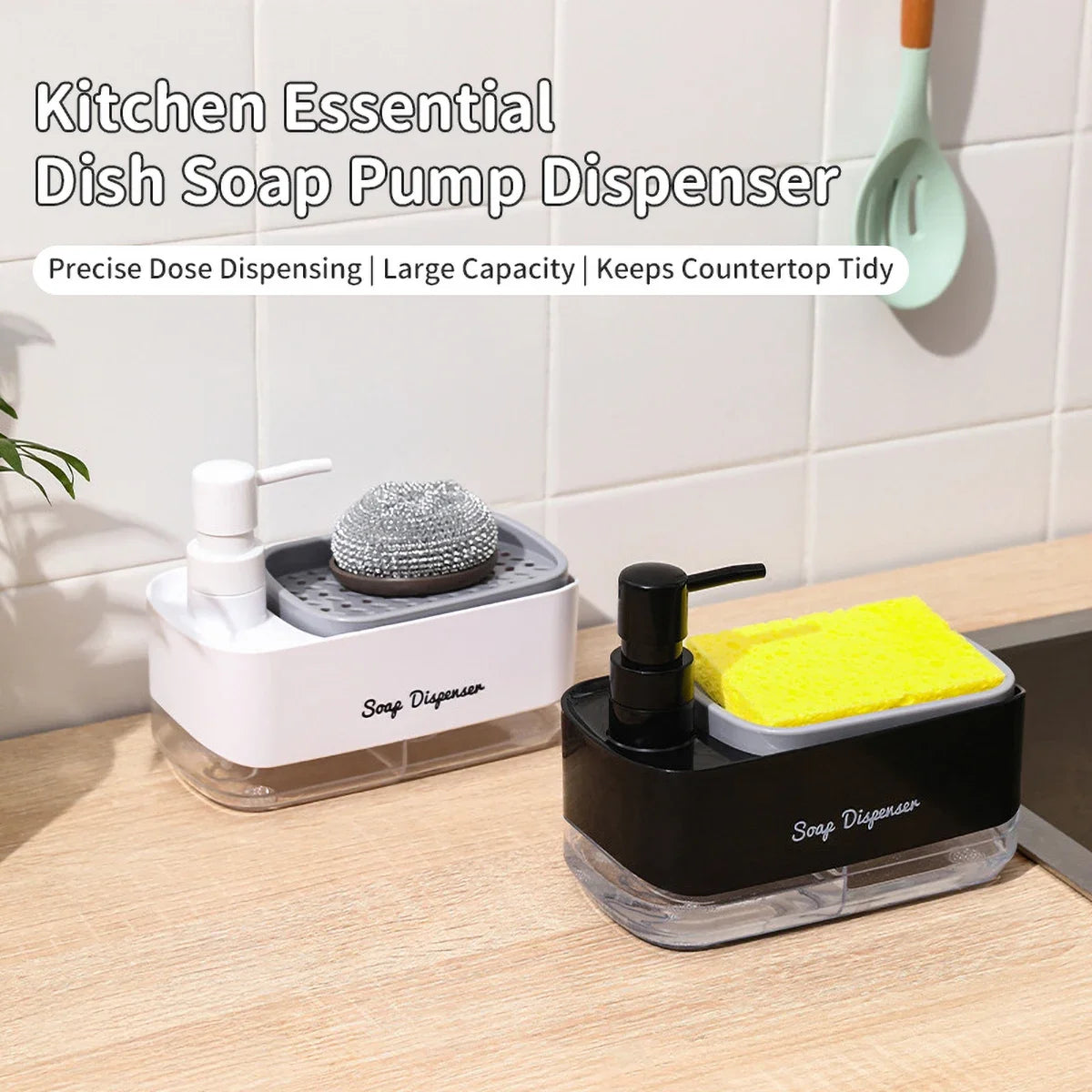 SpongeMate - Dual Soap Dispenser