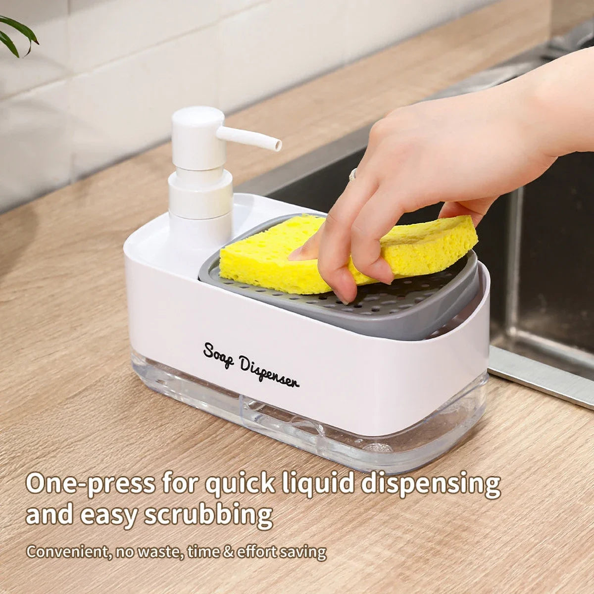 SpongeMate - Dual Soap Dispenser
